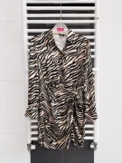  Sukienka zebra Mohito XS 34 satynowa wiskoza 