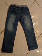 spodnie ocieplane dżinsowe dla chłopca dziecięce jeansy 