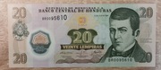 Honduras 20 Lempiras 2008 P-95a2 UNC
