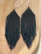 Kolczyki z japońskich koralików.