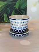 Doniczka ceramiczna 1 litr osłonka na kwiaty ceramika Bolesławiec 