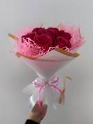 Bukiecik z róż mydlanych upominek 