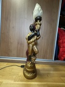 Figularna lampa vintage 97cm oryginalny klosz styl orientalny sprawna