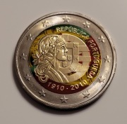 2 euro Portugalia 2010 Republika - 2 EURO KOLOR