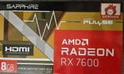 Sapphire Radeon RX 7600 Pulse 8GB GDDR6 