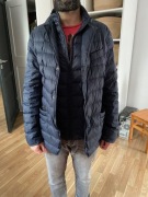 Kurtka przejściowa z puchu S granatowa 