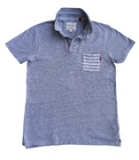 DIESEL t-shirt oryginalna szara koszulka polo rozmiar M