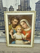 Obraz religijny – Święta Rodzina, w ramie