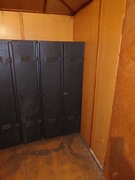 Metalowa podwójna szafka robocza