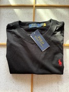 Nowy z metką T-shirt Ralph Lauren czarny rozmiar M 100% bawełna
