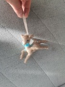 Złoty jelonek na choinkę 