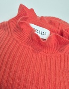 Ładny kaszmirowy sweter S, 100% kaszmir, prążkowany