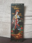 Orientalny Panel ścienny – Wietnam, Laka i Masa Perłowa Vintage