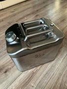 metalowy kanister do paliwa o pojemności 20 litrów ze stali nierdzewnej