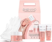 SheHand Zestaw Prezentowy Kosmetyków Kuracja Do Rąk Peeling Parafina Krem