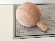 Drewniane kule toczone duże Kula drewniana bukowa 