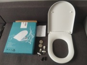DESKA SEDESOWA WC WOLNOOPADAJĄCA TWARDY DUROPLAST 46 na 36 cm 