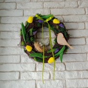 Wianek wiosenny 34cm