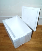 * Box styropianowy * 38x25x24cm * pudełko termiczne * styrobox *