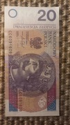Banknot 20zł seria CC stan dobry / bardzo dobry