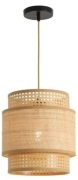 Lampa sufitowa, żyrandol rattan boho / glamour / loft