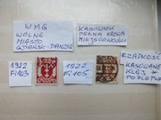 2szt. znaczki Fi 103 , 105 WMG 1922r. DANZIG Niemcy PMW Rzesza RZADKOŚĆ
