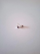 Srebrne kolczyki z "Diamentami"