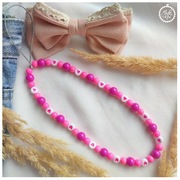 Zawieszka do telefonu z serduszkami różowa, brelok, breloczek, smycz, serca