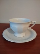 Rosenthal Biała Maria filiżanka do kawy i podstawek