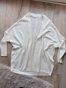 Mango sweter narzutka biały ecru s nietoperzowy