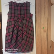 Sukienka princeska w kratę rozmiar 122