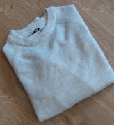 H&M__Sweter jasny beż z wełną roz. S/36