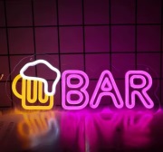 Neon LED BAR piwo szyld pub restauracja klub party impreza 