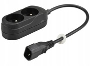 Kabel Adapter Przejściówka UPS wtyk C14 - 2 gniazda Jonex PS-PCU270