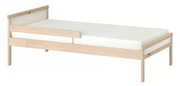Rama łóżka z barierką z materacem 70x160 IKEA