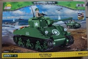 Klocki COBI 2464A Mała Armia - czołg Sherman M4A1 - Nowy (480 klocków) 2464