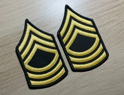 Naszywka - US Army - Master Sergeant E-8 (Green/Gold) MSG - para