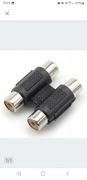 ZŁĄCZKA 2x RCA chinch PRZEJŚCIE  chinch chinch LORNETKA ŁĄCZNIK PRZEJŚCIÓWK