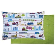 Poszewka 60x40 cm Ulica Auta Koparki - Bawełna