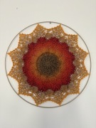 Mandala 3D "In the Spring Garden" – Rękodzieło Premium z Wełny Merino