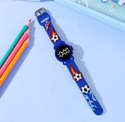 Zegarek chłopięcy dziecięcy dla chłopca chłopięcy piłka nożna niebieski