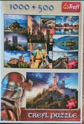 Puzzle Trefl 1500+500 Zamki-Ruiny zamku Czachtice