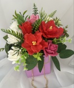 flower box. bukiet kwiatów mydlanych.