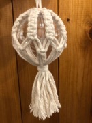 Bombki akrylowe Makrama 8 cm