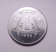 Indie 1 rupia 1995 Noida PIĘKNA!