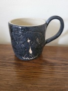 Ceramiczny kubek z psem, terier, stan bardzo dobry