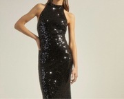 OASIS sukienka cekiny dekolt halter r S 36