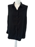 Amisu czarna koszula tunika bez rękawków r XL