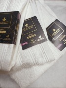 Luksusowy ręcznik biały kąpielowy bawełna czesana 50x100