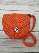 Torebka SMILE kolor mandarynka handemade 